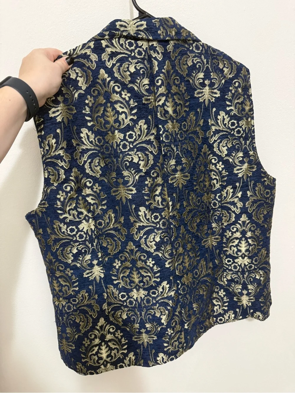 Gold & Navy Formal Vest